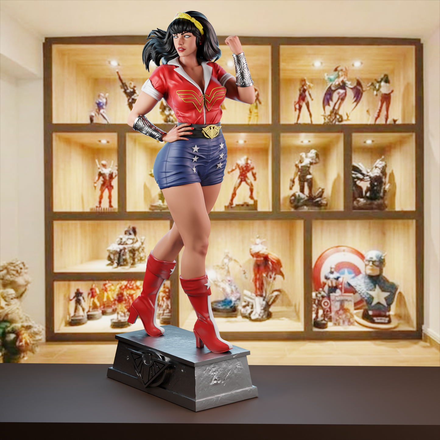 Wonder Woman Housewife 1/6 Scale Hand Painted Collectible Figure