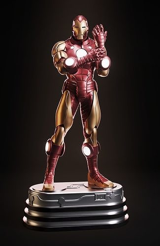 Iron Man Hand Painted Collectible Figure | 1–6 Scale Handmade Art Statue