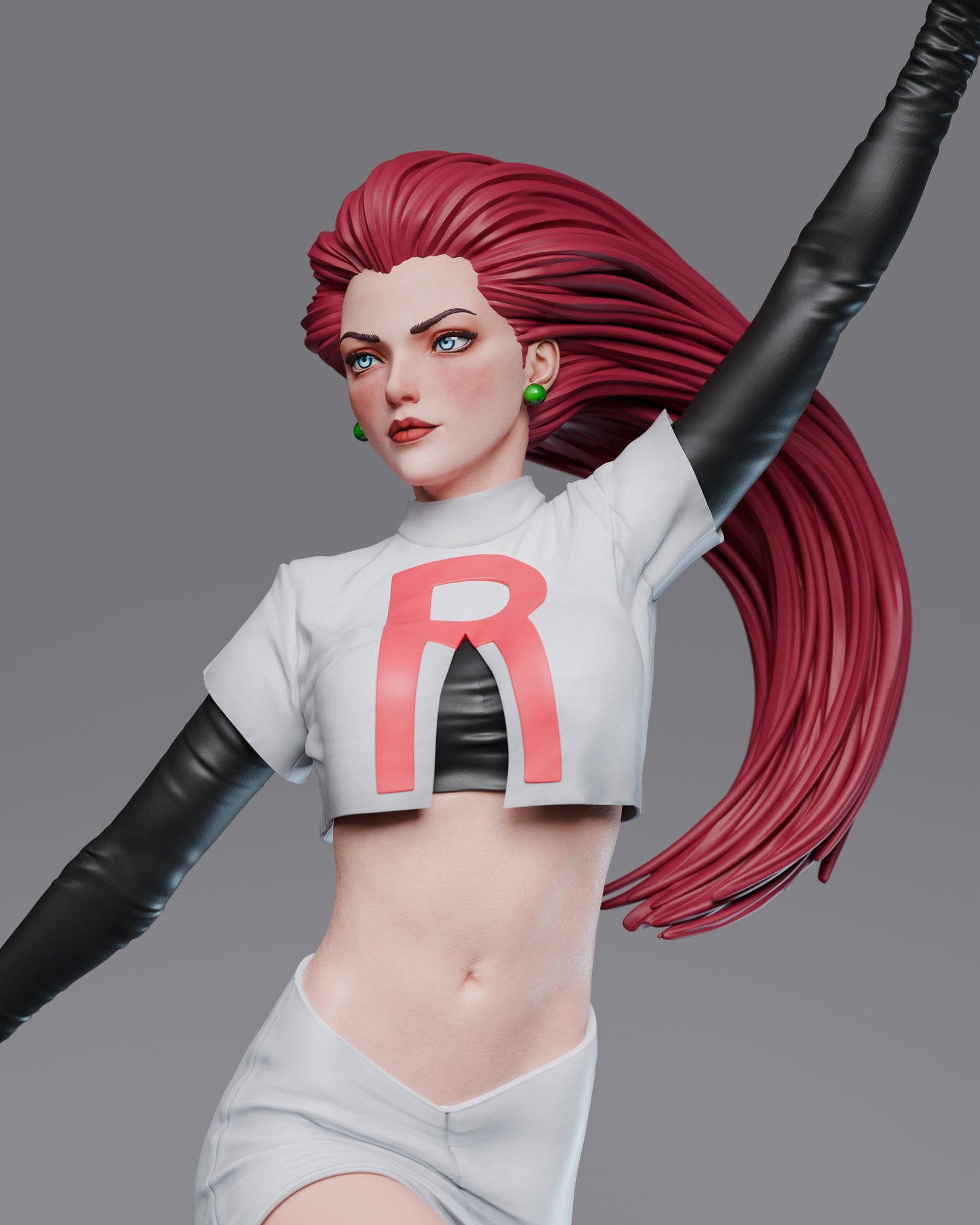 Pokemon Jessie 1/6 Scale Figure | 12K Ultra Detail Resin Print | Hand-Painted Collectible Model | OTTO FiGURE
