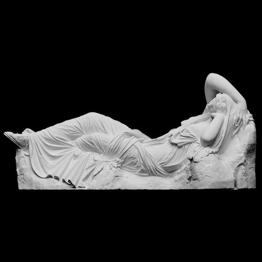 The Sleeping Ariadne – 12K Premium Resin Sculpture Inspired by Ancient Roman Masterpiece Depicting Mythological Elegance, Rest, and Beauty