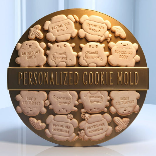 Personalized Cookie Mold Design: Custom 3D Printer STL File
