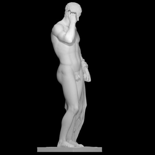 Marcellus as Hermes Logios – 12K Premium Resin Sculpture Inspired by Ancient Roman Portraits Combining Imperial and Divine Imagery