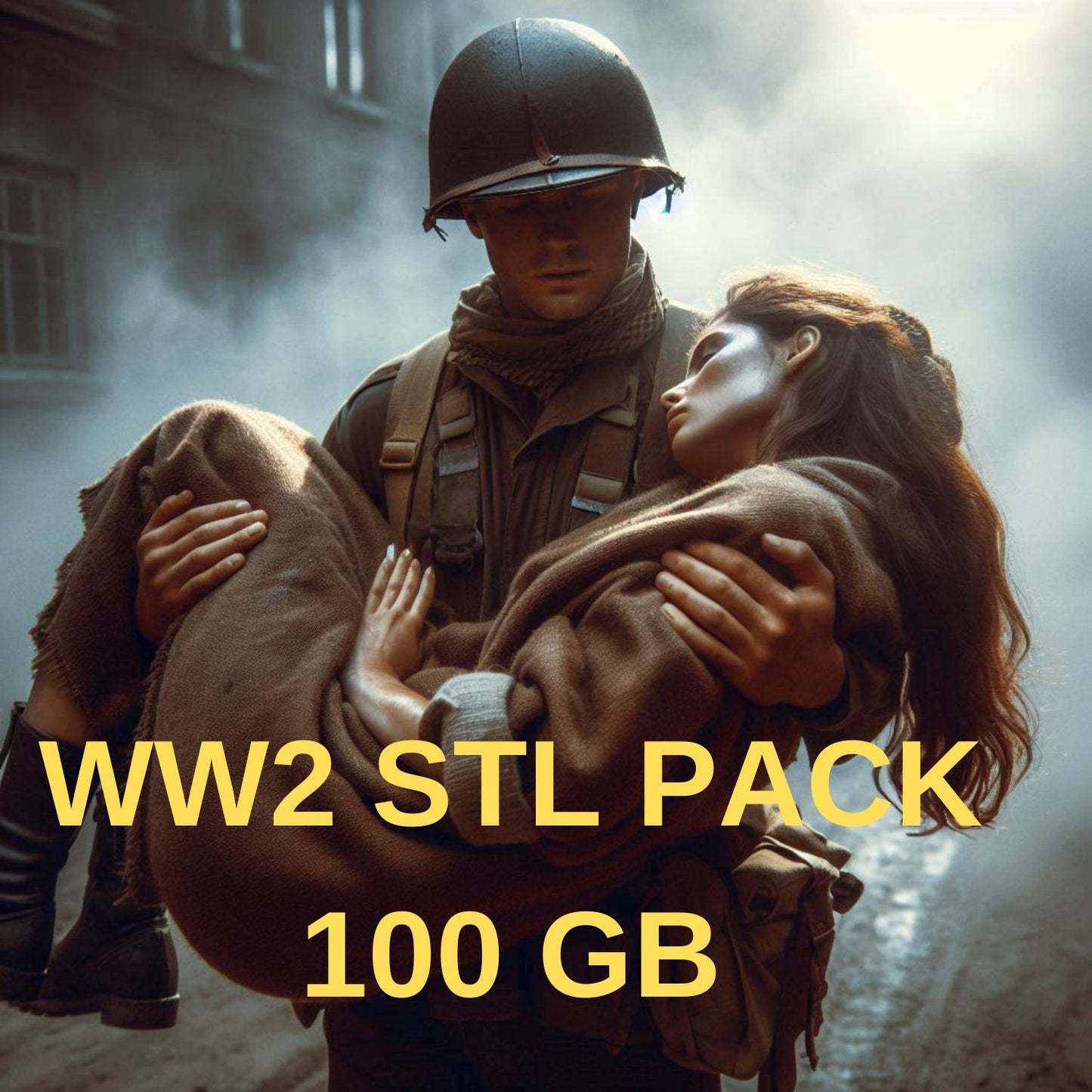 WW2 100 Gb Stl Pack Soldiers Tanks vehicles and more