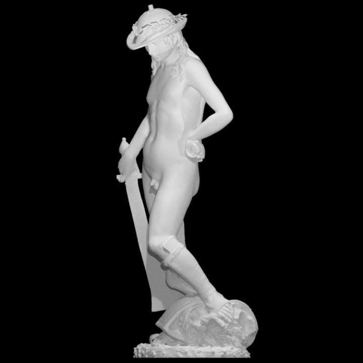 Donatello's David Sculpture: 12K Resin Renaissance Masterpiece