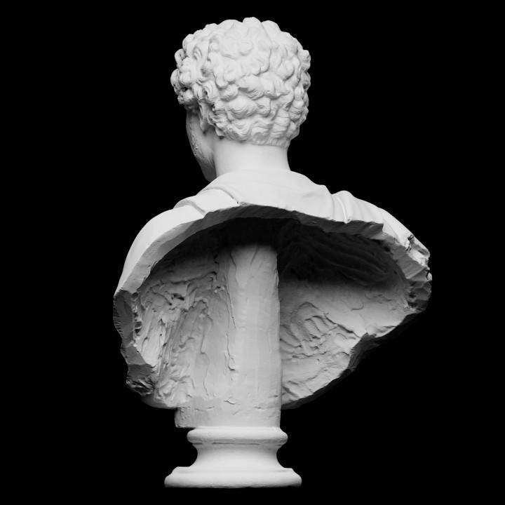 Portrait of a Young Marcus Aurelius – 12K Premium Resin Bust of the Roman Philosopher-Emperor from Antiquity