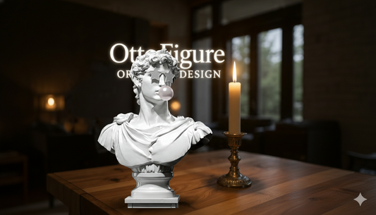 Funny David Statue | Modern Twist on Classic Art | FDM or 12K Resin