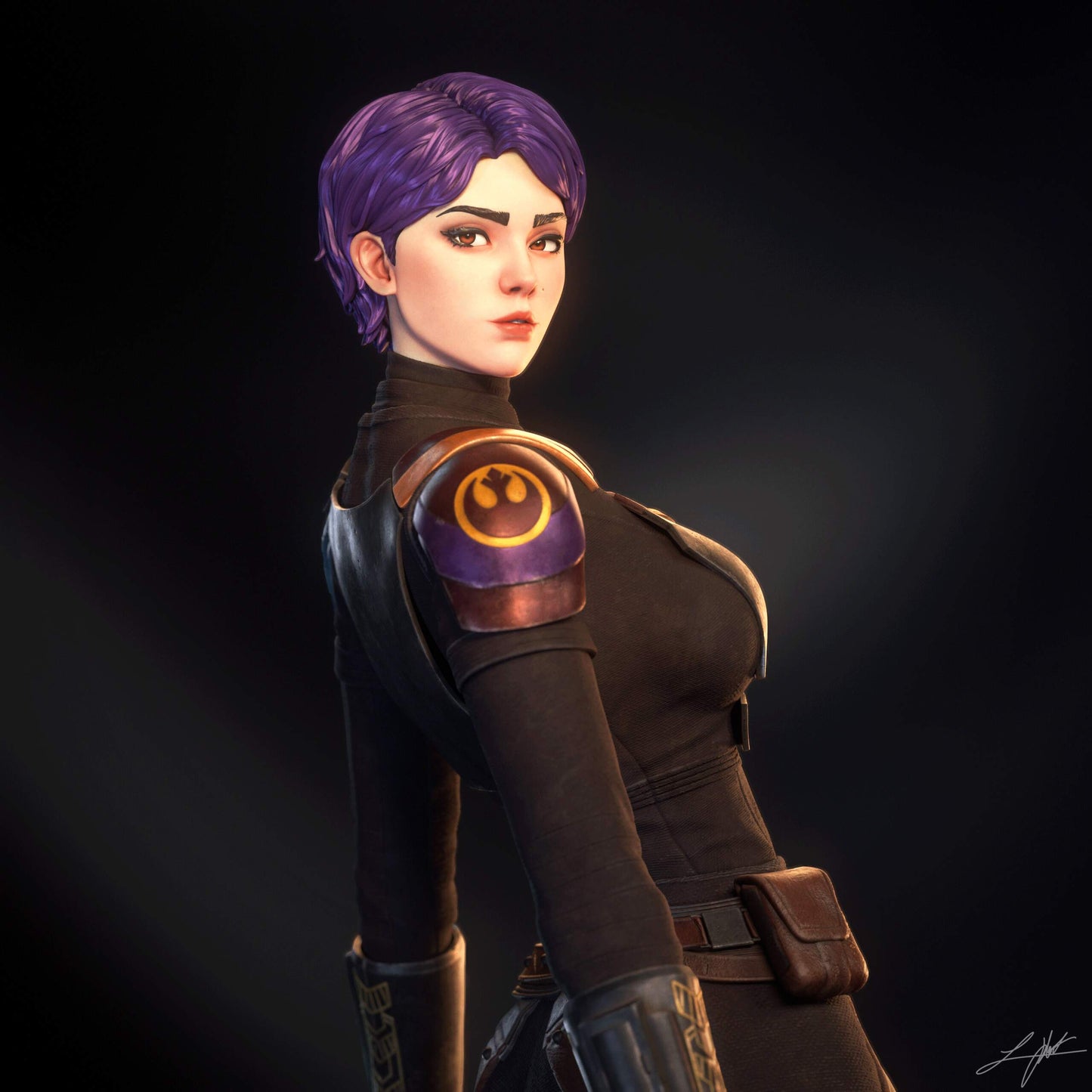 Sabine Wren Resin Figure Handmade Hand Painted Collectible 1/4 1/6 Scale