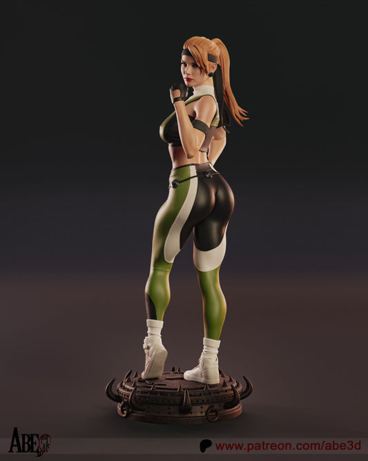 Sonya Blade Resin-Statue im Maßstab 1:6, handbemalt | Premium-Sammelfigur