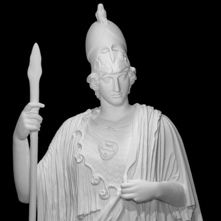 Athena Pallas Giustiniani – 12K Premium Resin Statue of Ancient Greek Goddess of Wisdom