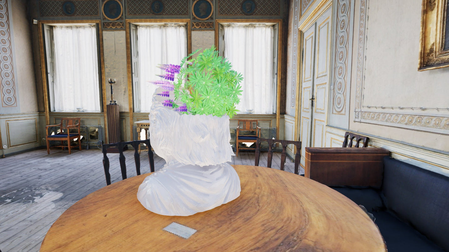Einstein Flowerpot STL File: 3D Printing Genius Decor