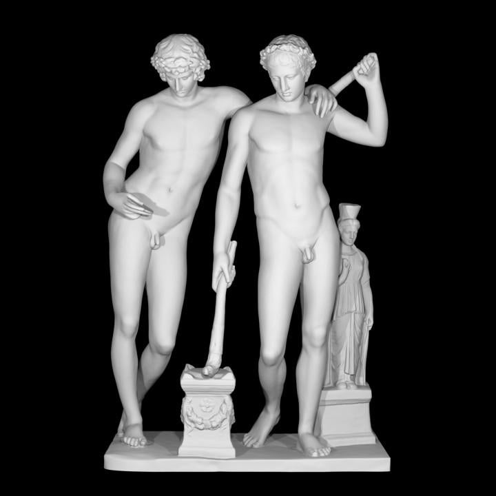 Castor and Pollux Sculpture: 12K Resin San Ildefonso Group