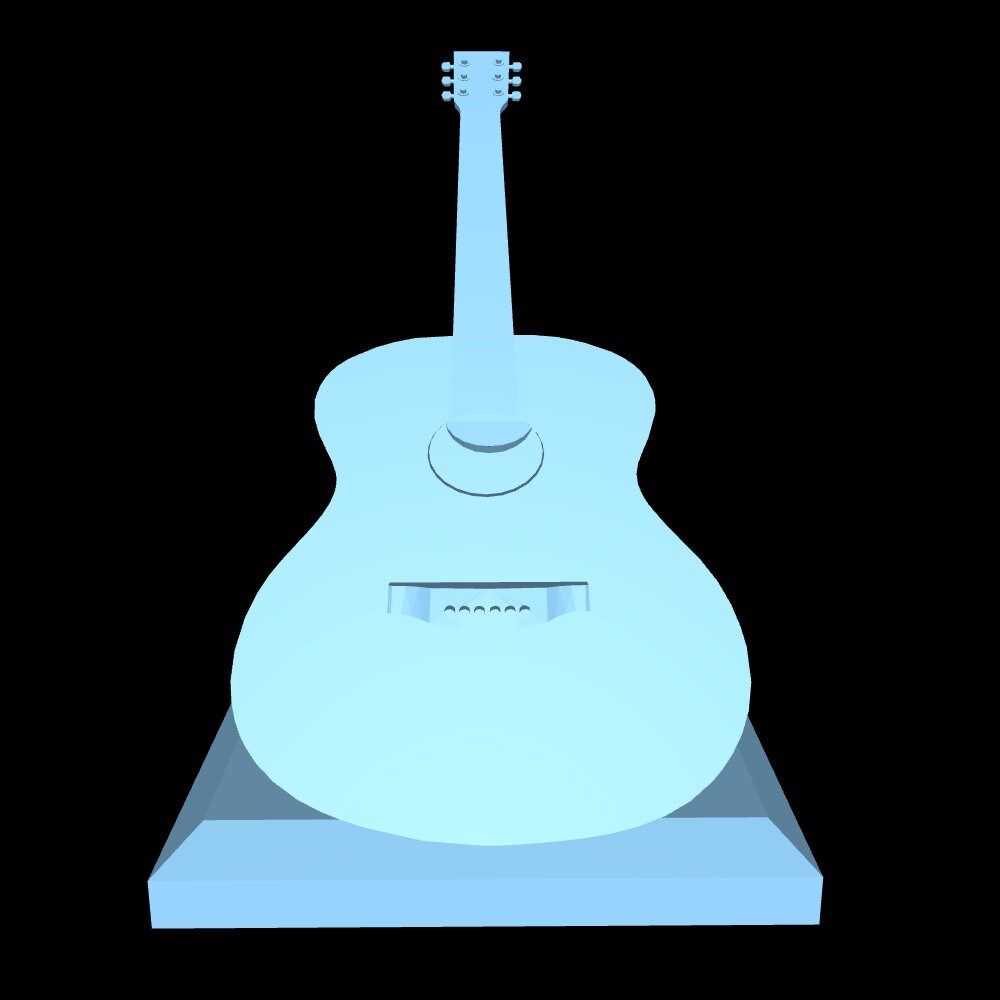 Guitar Birdhouse STL File: 3D Printer Digital Download