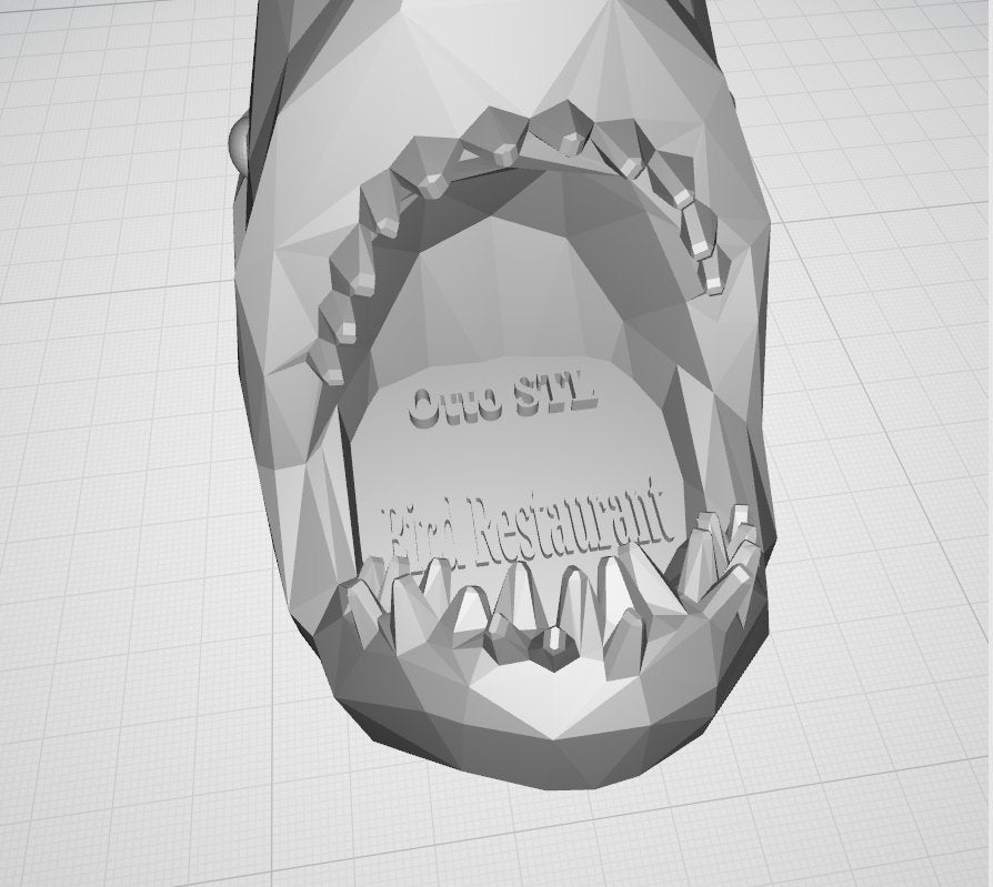 Shark Bird Feeder 3D Model STL File: Whimsical Garden Decor (Download Now)