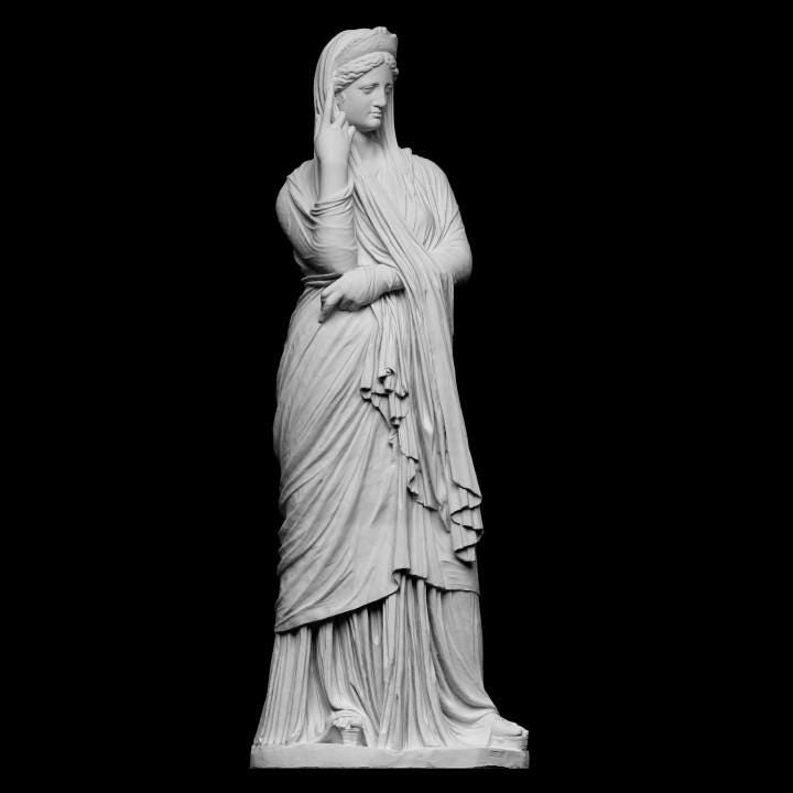 12K Resin Pudicitia Statue: Roman Goddess of Modesty Sculpture
