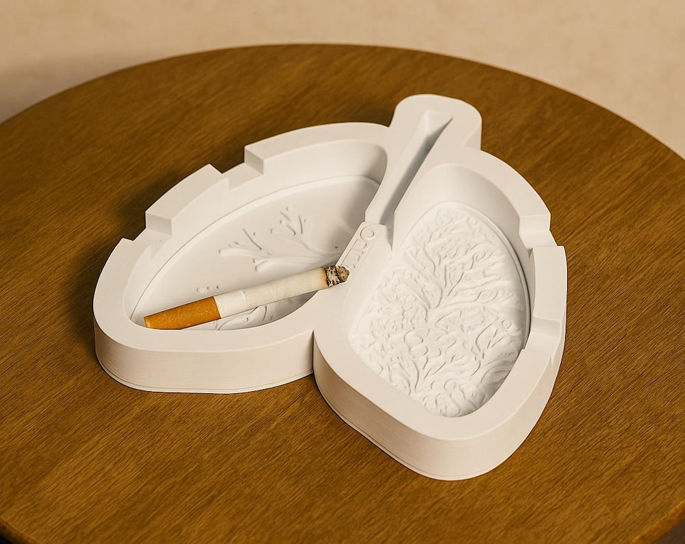 Quit Smoking Lung Ashtray | Stop Smoking Motivation Gift + Free E-book