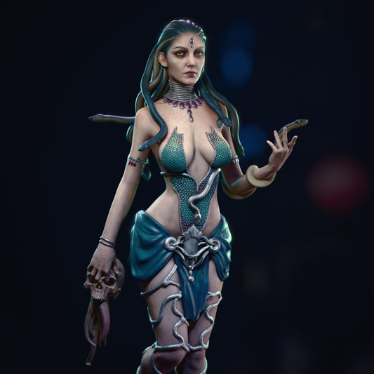 Medusa Mythology Model: 12K Resin Figure, Unpainted GK Kit