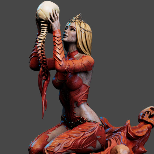 Crimson Dagger Mistress | 12K Resin Print | Femme Fatale Fantasy Figure | Unassembled / Painted GK Kit
