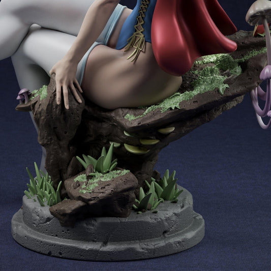 Ivory Rose Enchantress | 12K Resin Print | Femme Fatale Fantasy Figure | Unassembled / Unpainted GK Kit