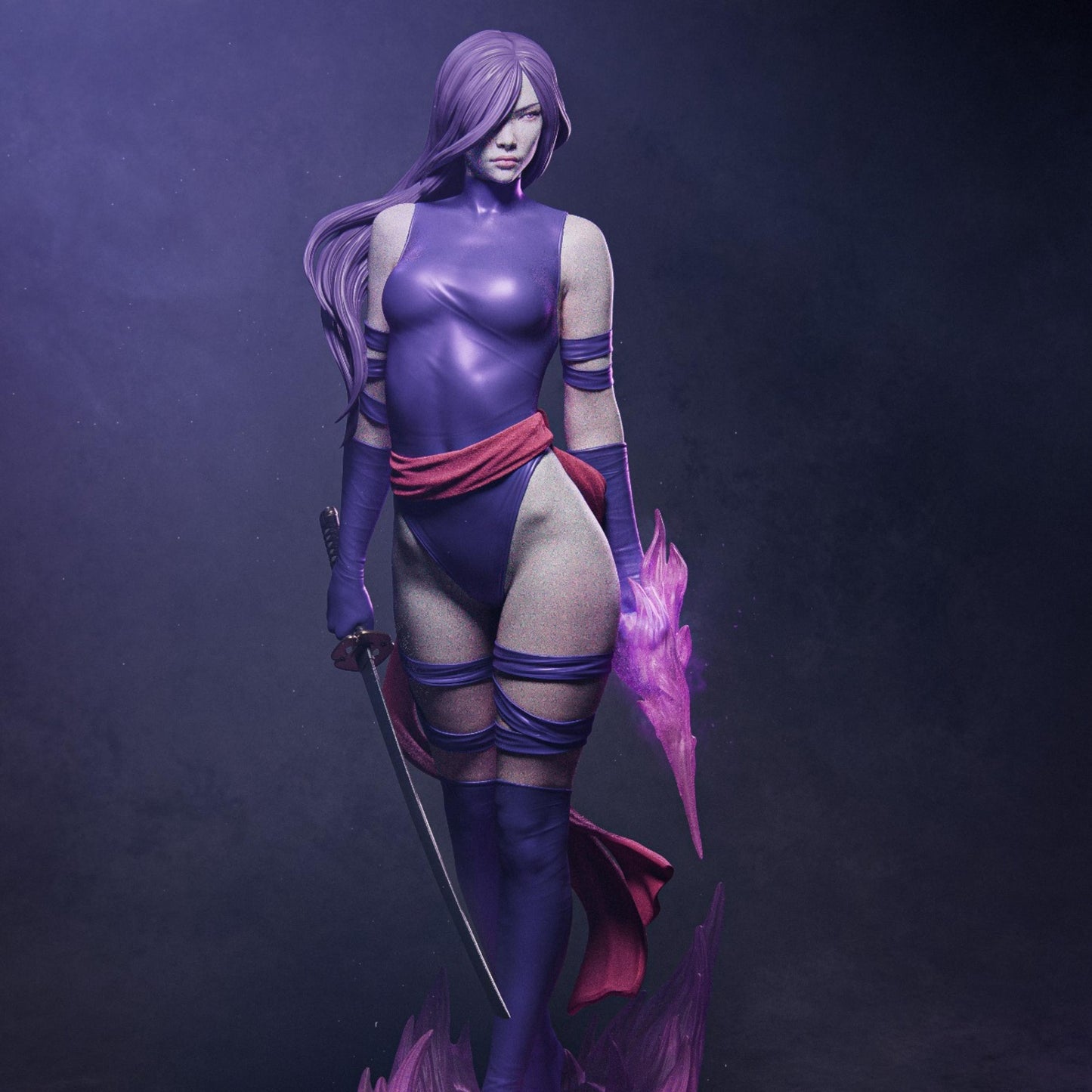 Shadow Samurai Woman Resin Figure – 12K High Detail – Unpainted / Painted – Fantasy Collectible Kit