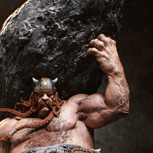 Strong Barbarian Resin Figure – 12K High Detail – Unpainted / Painted – Fantasy Collectible Kit