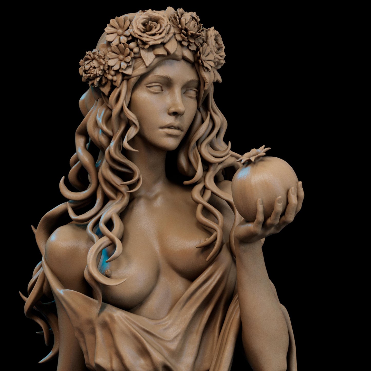 PERSEPHONE Sexy Mithology NSFW Model / Ca3d Fan Art Design / 12K Quality 3D Resin Print / Unassembled - Unpainted / High Detail Femme Fatale
