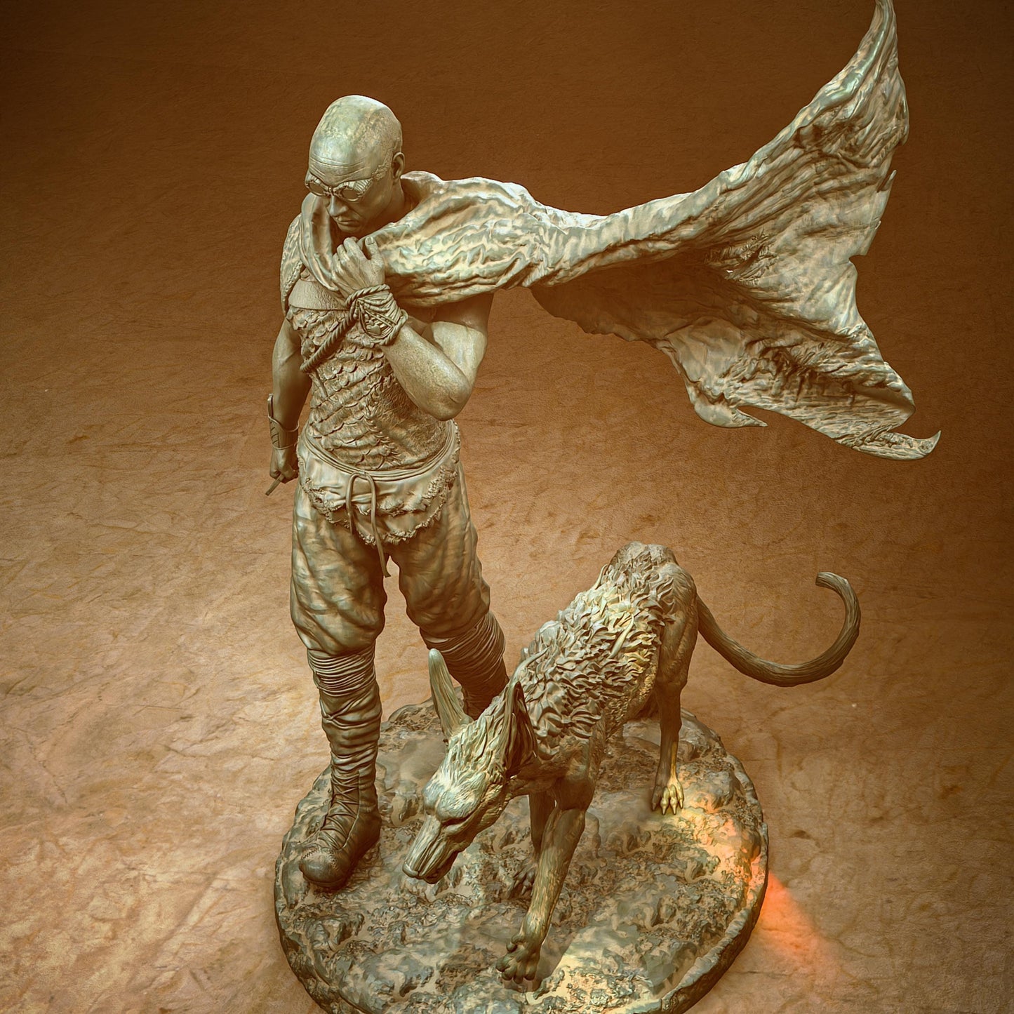 Galactic Warrior Resin Figure – 12K High Detail – Unpainted / Painted – Sci-Fi Collectible Kit