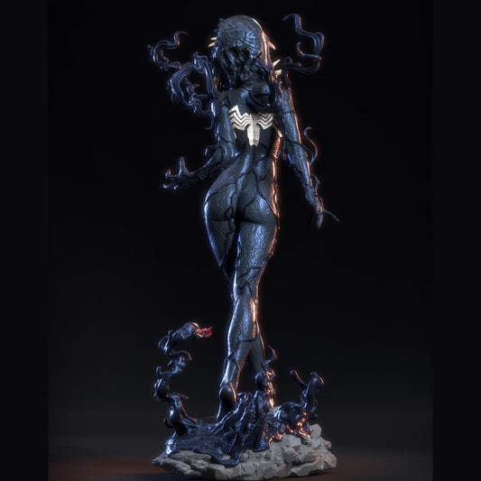 Symbiote Warrior Resin Figure – 12K High Detail – Unpainted / Painted – Fantasy Collectible Kit