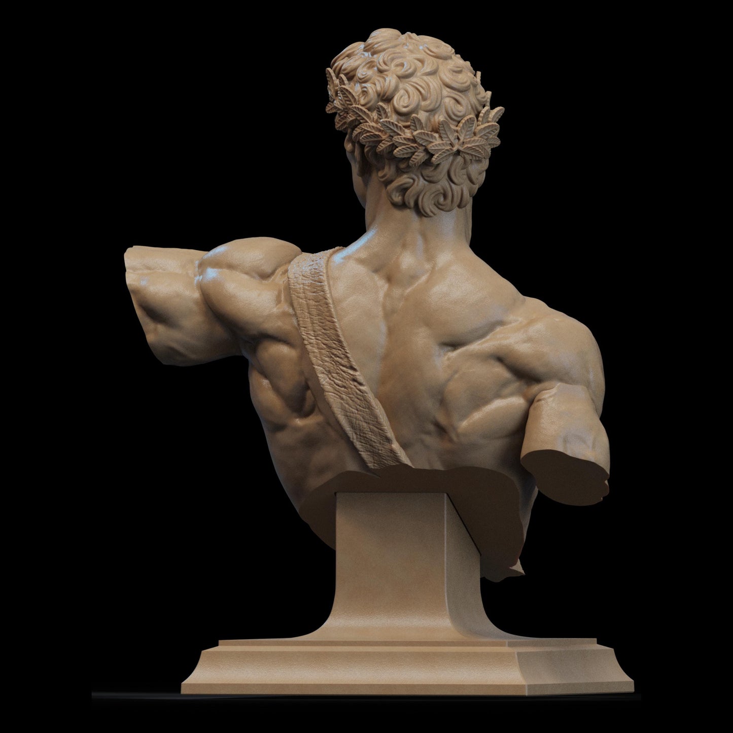 Apollo Bust: 12K Resin Greek Mythology Figure (Unpainted/Unassembled)