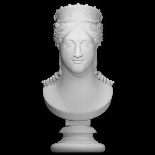 Bust of Peace by Canova | Neoclassical Allegory Statue | Serenity Art | 12k Resin or Marble composite PLA
