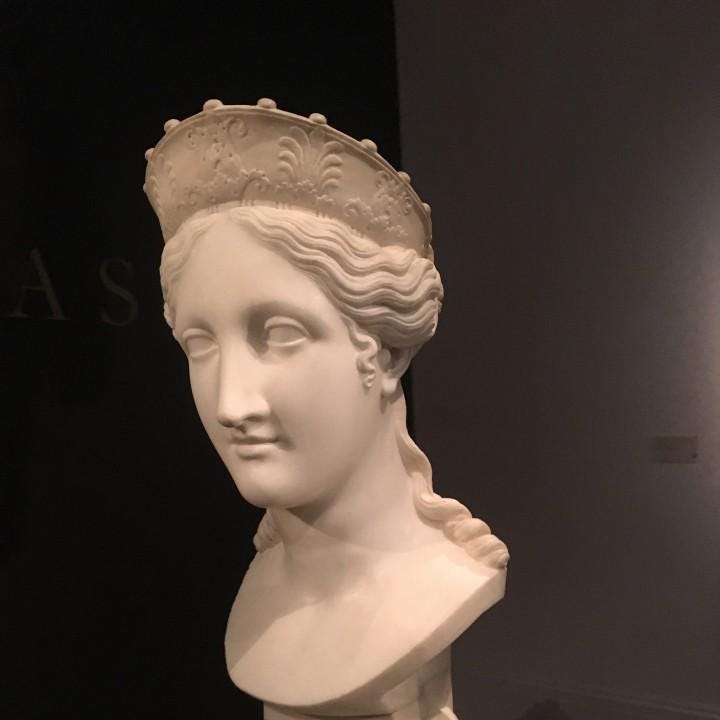 Bust of Peace by Canova | Neoclassical Allegory Statue | Serenity Art | 12k Resin or Marble composite PLA