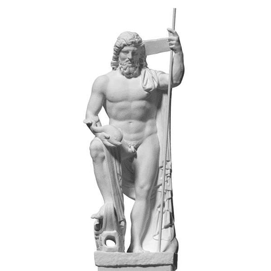 Neptune Statue | Musée de la Romanité Replica | Roman God of the Sea | 12k Resin or Marble composite PLA