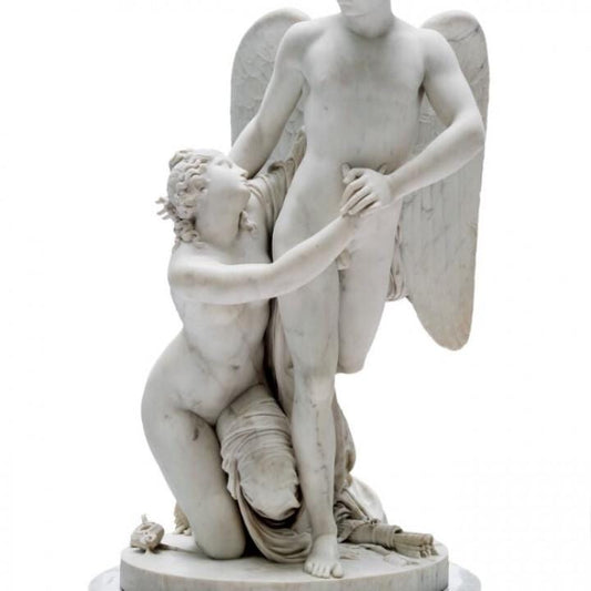 Cupid and Psyche Statue by Canova | The Kiss | Neoclassical Romantic Art | 12k Resin or Marble composite PLA