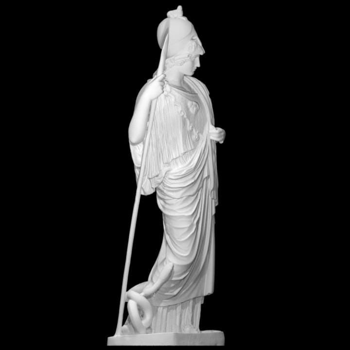 Athena Pallas Giustiniani Bust | Greek Goddess of Wisdom Statue | Minerva | 12k Resin or Marble composite PLA