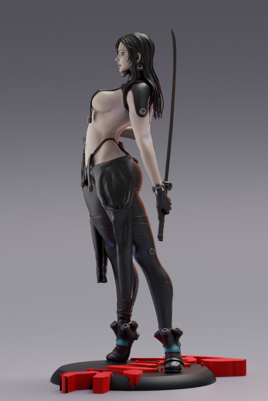 Figurine Fian Reika Gantz Sexy 3D Resin - 12K - 20 Cm Peint-Handpainted