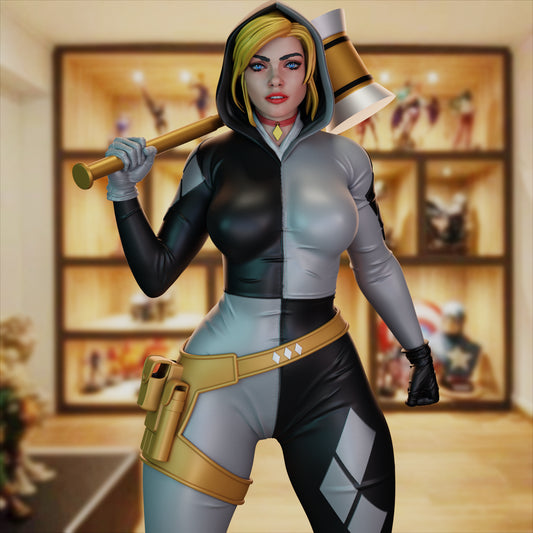 Black Harley Quinn 1/6 Scale Hand Painted Collectible Figure