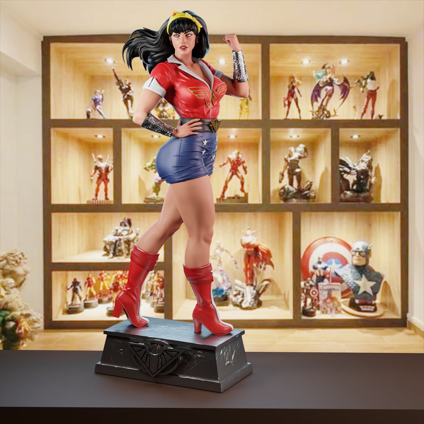 Wonder Woman Housewife 1/6 Scale Hand Painted Collectible Figure