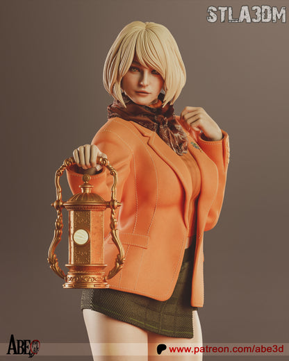 Ashley Graham 1/6 Scale Hand Painted Figure – Unique Handmade Collectible