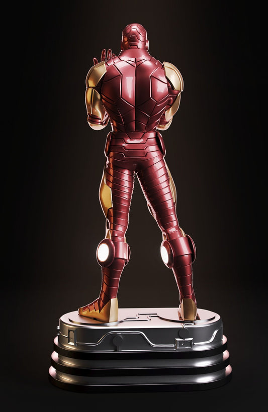 Iron Man Hand Painted Collectible Figure | 1–6 Scale Handmade Art Statue
