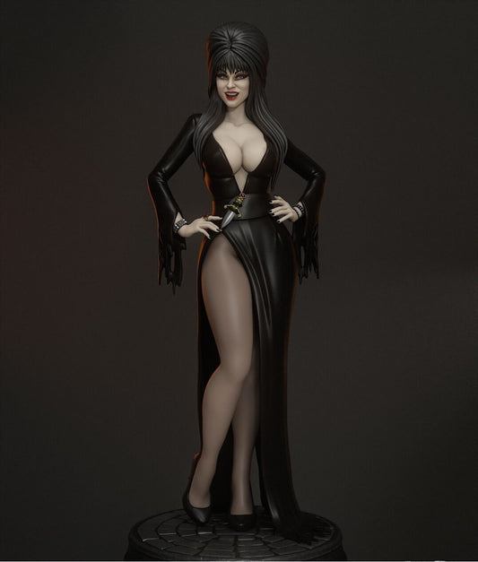 Elvira Figure | 12K Detailed 3D Print | Hand-Painted or Unpainted Options