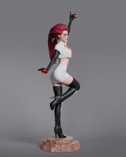 Pokemon Jessie 1/6 Scale Figure | 12K Ultra Detail Resin Print | Hand-Painted Collectible Model | OTTO FiGURE