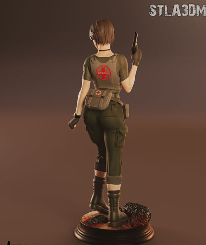 Rebecca Chambers Figure – 12K Detailed 3D Print | Hand-Painted or Unpainted | Multiple Sizes