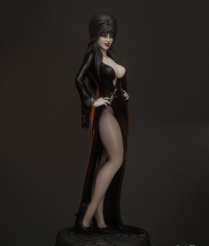 Elvira Figure | 12K Detailed 3D Print | Hand-Painted or Unpainted Options