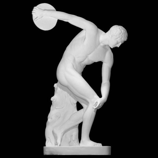 Ancient Greek Athlete Sculpture – Townley Discobolus Crafted in 12K Resin