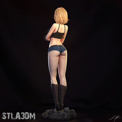 Android 18 Resin Figure Handmade Hand Painted Collectible 1/4 1/6 Scale 16K 3D Print