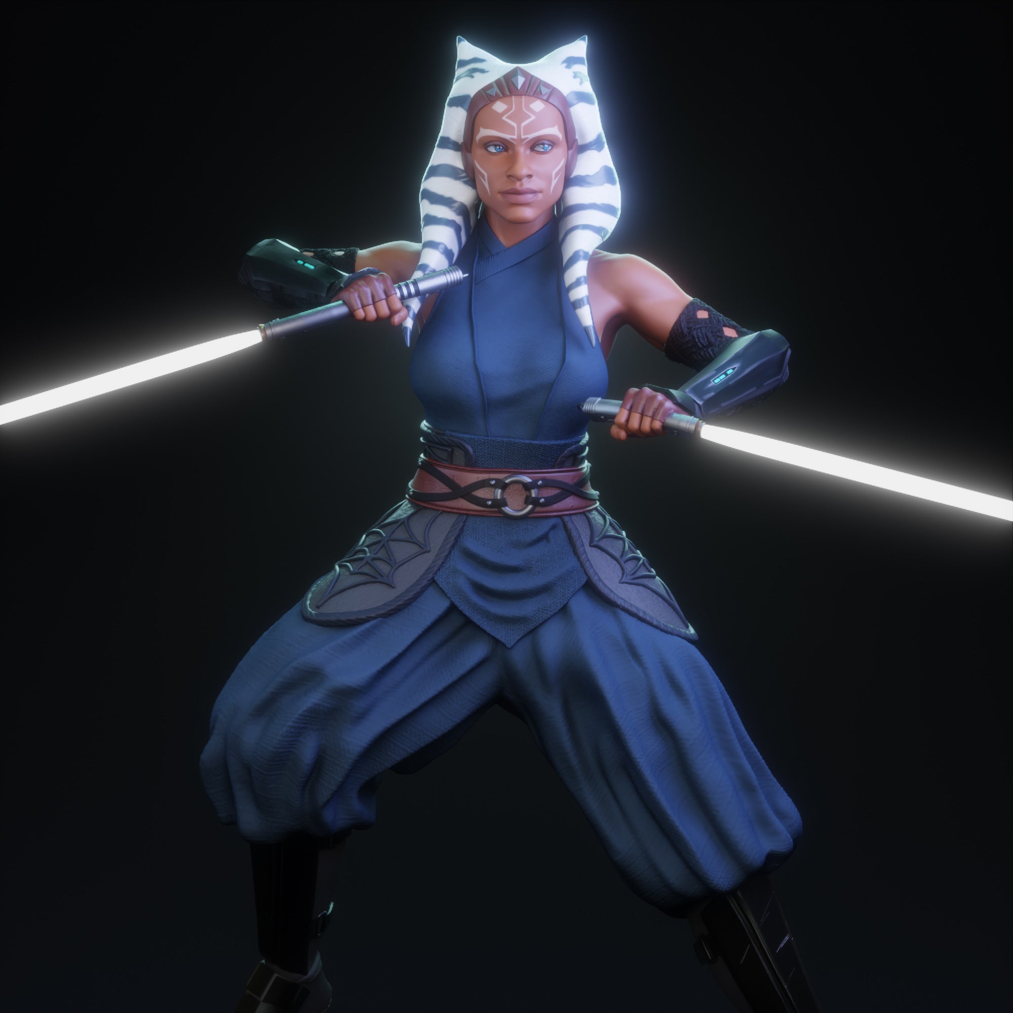 Ahsoka Tano 1/6 Scale Figure | 12K Ultra Detail Resin Print | Hand-Painted Star Wars Collectible | OTTO FiGURE