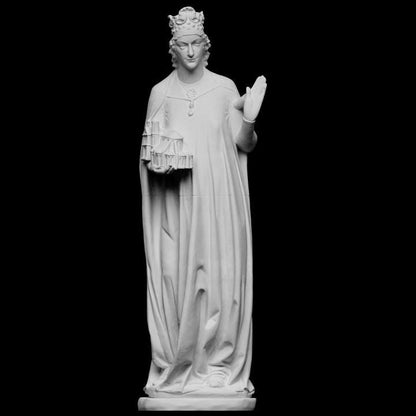 Empress Cunigunde of Luxembourg with Church Model – 12K Premium Resin Historical Statue