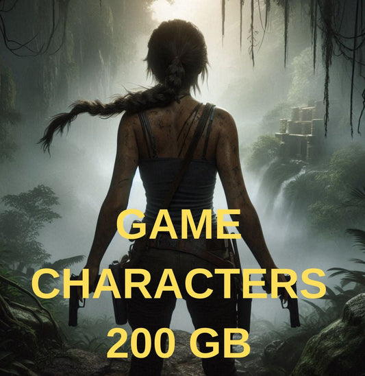 Game Characters STL Mega Pack - Busts, Diagrams, Figures