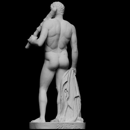 The Lansdowne Hercules – 12K Premium Resin Sculpture Inspired by the Roman Copy of the Greek Hero Heracles in Classical Art