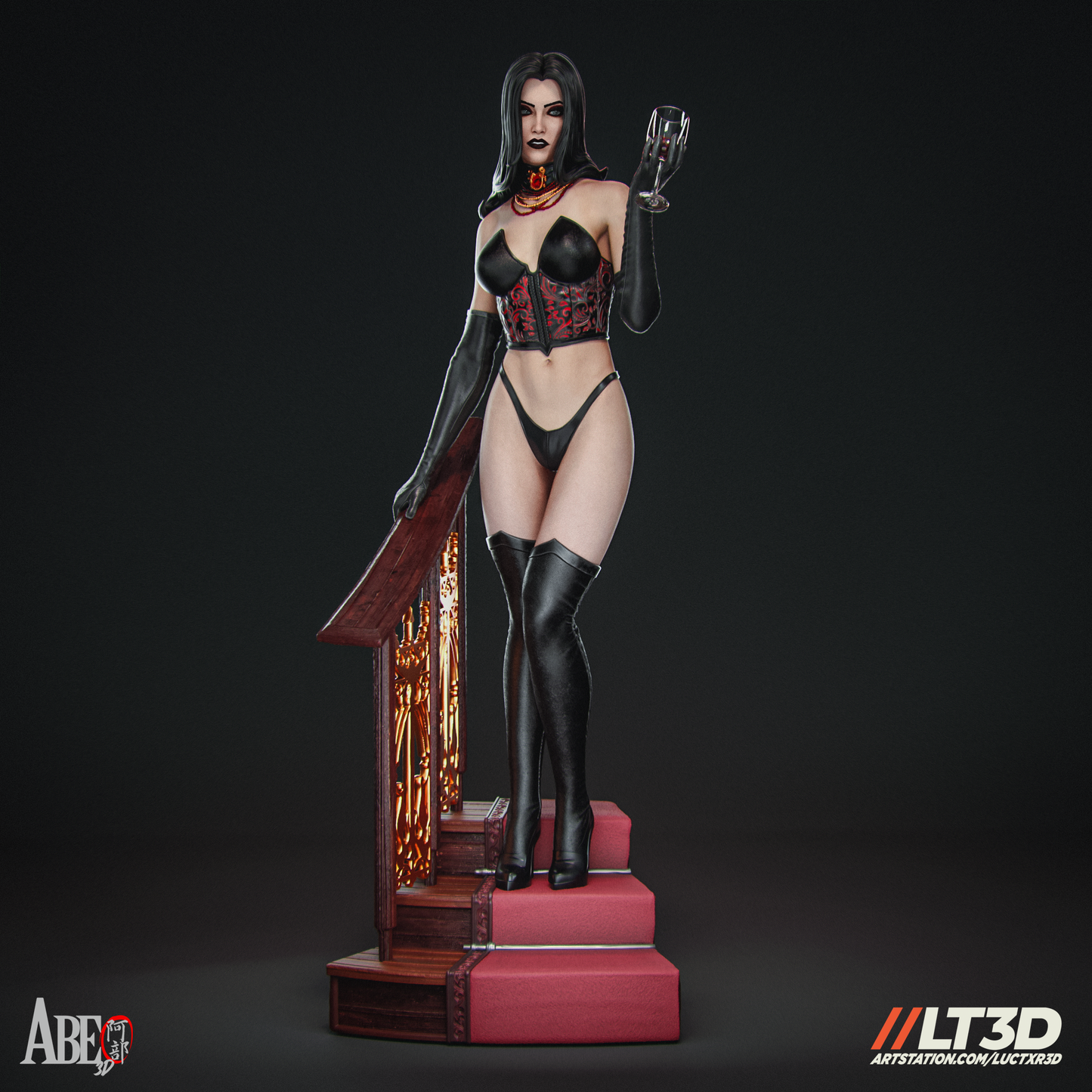 Selene Gallio Resin Figure Handmade Hand Painted Collectible 1/4 1/6 Scale 16K