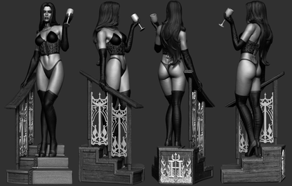 Selene Gallio Resin Figure Handmade Hand Painted Collectible 1/4 1/6 Scale 16K